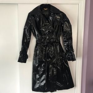 {Andrew Marc} Patent Leather Coat